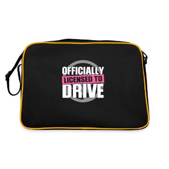 Driver's License New Driver-Driver Gift - Retro Bag - black/gold - Back