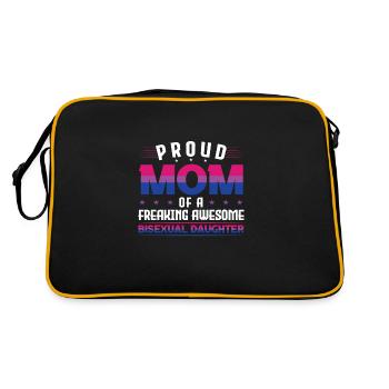 Bisexual Daughter LGBT Bisexual Daughter - Retro Bag - black/gold - Back