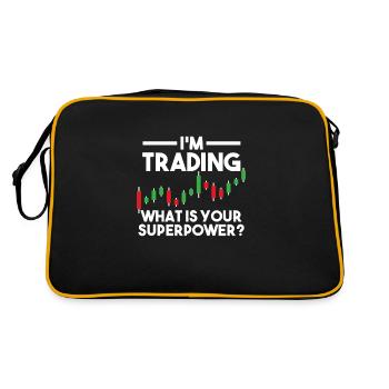 Trader Trader Investor Forex Actions Cadeau - Sac Retro - noir/or - Dos