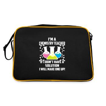 Chimie-professeur de chimie amateur de chimie-cadeau - Sac Retro - noir/or - Dos