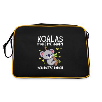 Koala Koala Koala's Gift - Retro Bag - black/gold - Back