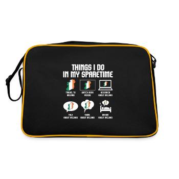 Ireland Ireland Irish Gift - Retro Bag - black/gold - Back