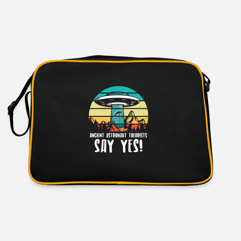 Aliens Aliens Geschenk - Retro Tasche - Schwarz/Gold