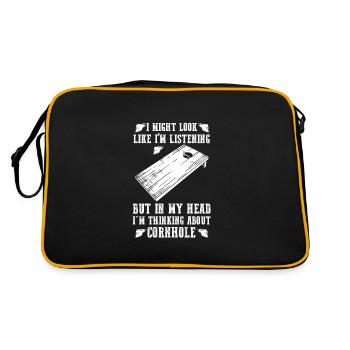 Cornhole Cornhole Gift - Retro Bag - black/gold - Back