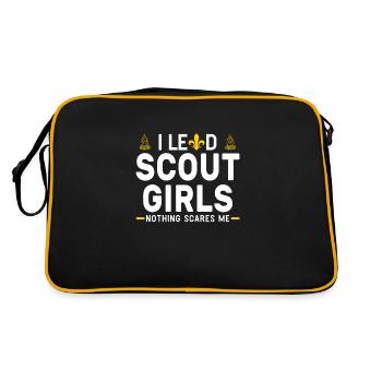 Scout Girls Leader Scout Girls Geschenk - Retro Tasche - Schwarz/Gold - Hinten