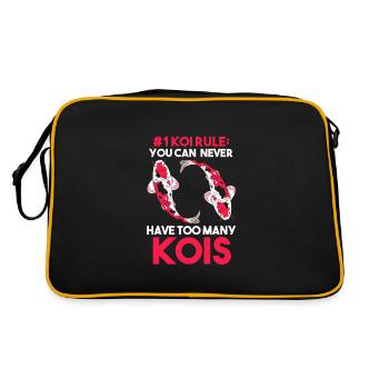Kois Koi Koi Fish Gift - Retro Bag - black/gold - Back