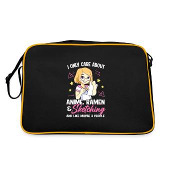 Anime Ramen & Sketch Anime Ramen Gift - Retro Bag - black/gold - Back