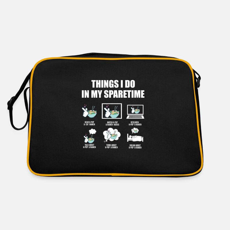 K-Pop & Ramen K-Pop Cadeau coréen Sac Retro