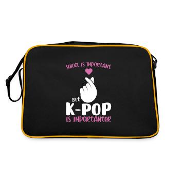 K-Pop K-Pop cadeau coréen - Sac Retro - noir/or - Dos
