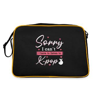 K-Pop K-Pop cadeau - Sac Retro - noir/or - Dos