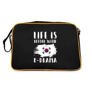 K-Drama K-Drama cadeau coréen - Sac Retro - noir/or - Dos