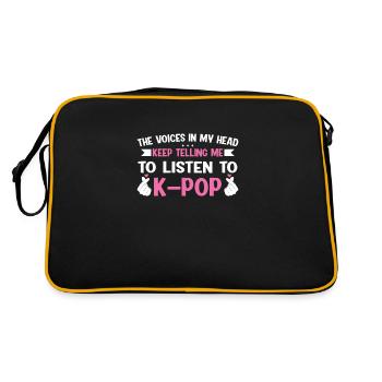 K-Pop K-Pop cadeau - Sac Retro - noir/or - Dos