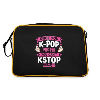 K-Pop K-Pop Cadeau coréen - Sac Retro - noir/or - Dos
