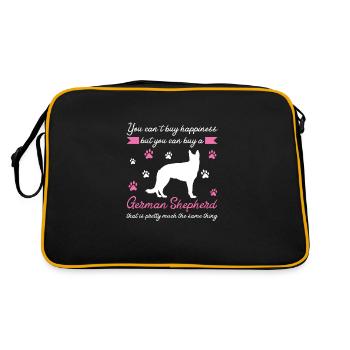 Chien de berger allemand allemand berger allemand - Sac Retro - noir/or - Dos