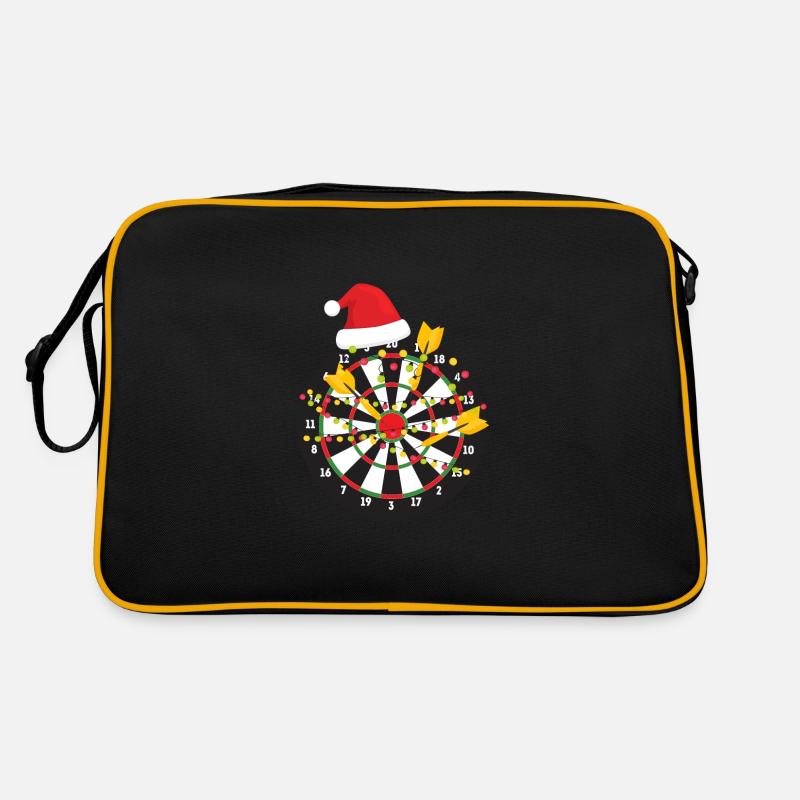 Dart Weihnachten Weihnachtsgeschenk - Retro Tasche - Schwarz/Gold