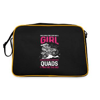 Quad-croix de rue Cadeau - Sac Retro - noir/or - Dos