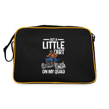 Quad Bike Tour Quad Quad Gift - Retro Bag - black/gold - Back