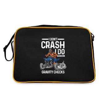 Quad Quad Bike Tour Quad Gift - Retro Bag - black/gold - Back