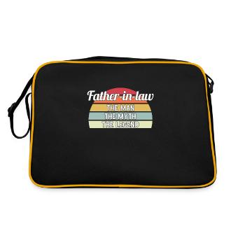 Beau-père beau-père cadeau - Sac Retro - noir/or - Dos