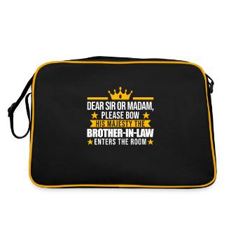 Beau-frère Kronbruder Crown Beau-frère Crown Cadeau - Sac Retro - noir/or - Dos
