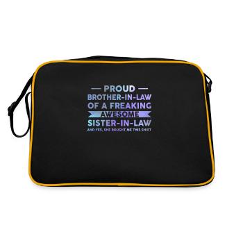 Beau-frère Beau-frère Beau-frère Cadeau - Sac Retro - noir/or - Dos