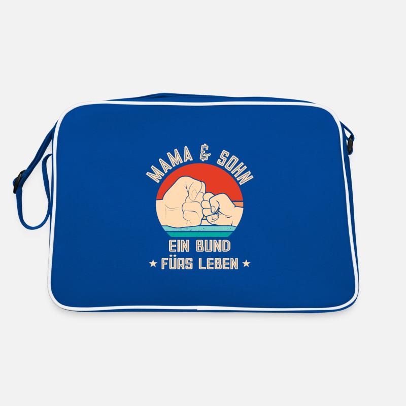 Mama Mutter Sohn Geschenk Retro Tasche