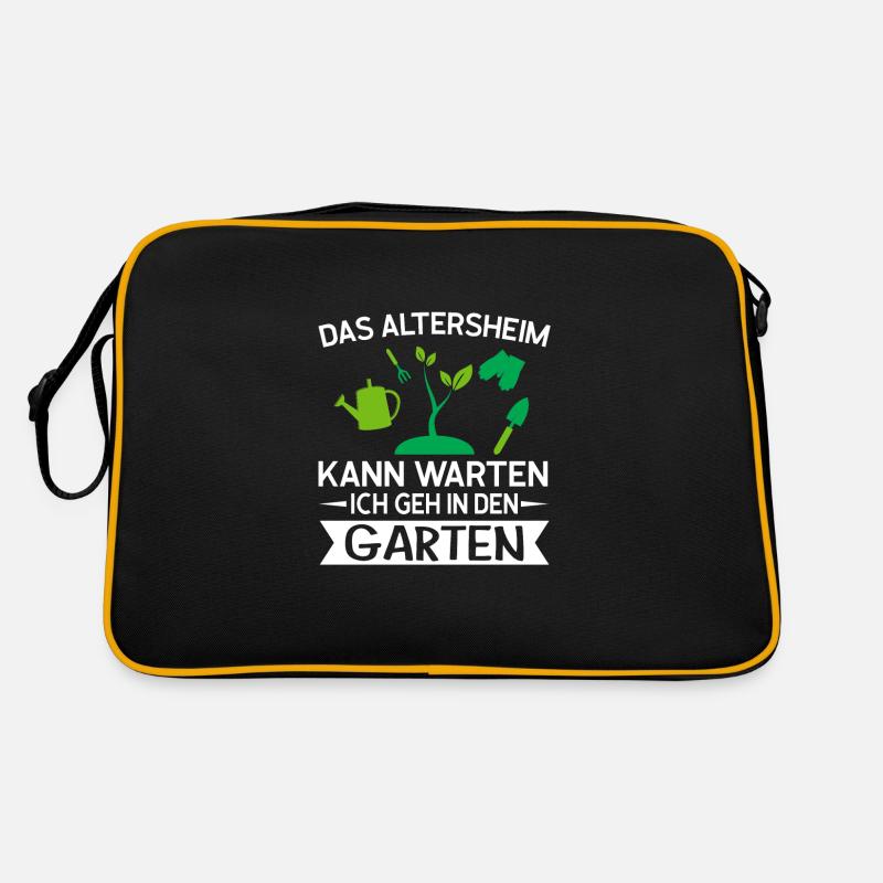 Gartenarbeit Gärtner Gartenarbeiter Geschenk Retro Tasche