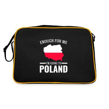Polish Poland Polish Flag Gift - Retro Bag - black/gold - Back