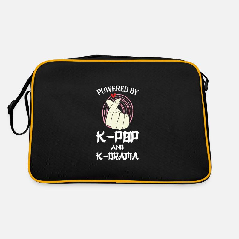 K-Pop-K-Pop-Merch K-Pop-Waren Geschenk - Retro Tasche - Schwarz/Gold