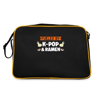 K-Pop-K-Pop Merch K-Pop Produits Cadeau - Sac Retro - noir/or - Dos