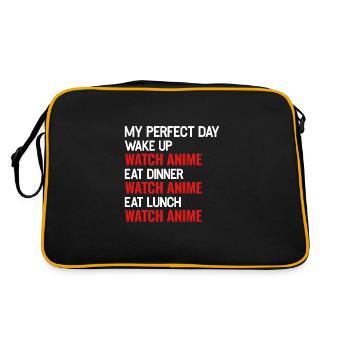 Anime Anime Merch Anime Merchandise Cadeau - Sac Retro - noir/or - Dos