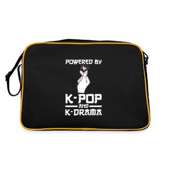 K-Pop & K-Drama K-Pop-K-Drama Cadeau - Sac Retro - noir/or - Dos