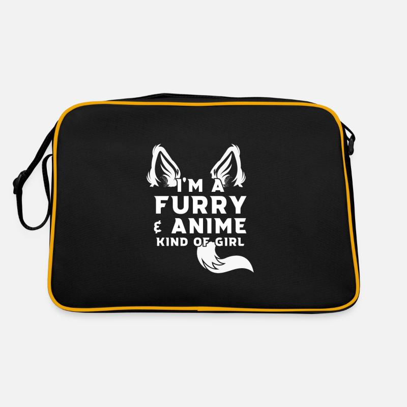 cadeau d’anime à fourrure et anime à fourrure Sac Retro