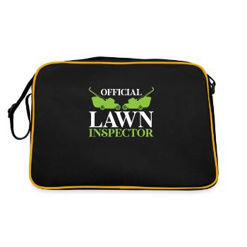 Tondeuse à gazon Cadeau de tonte de pelouse - Sac Retro - noir/or - Dos