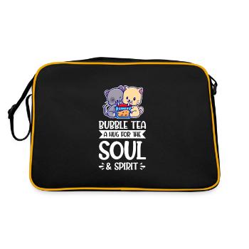 bubble tea Bubble Tea Merch Bubble Tea - Retro Bag - black/gold - Back