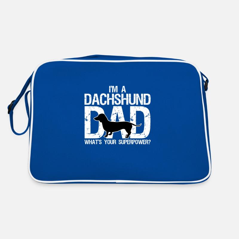 Dackel Papa Dackel Dackel Besitzer Geschenk Retro Tasche