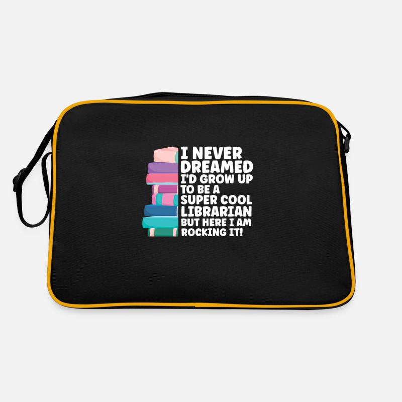 Library Librarian Libraries Gift Retro Bag
