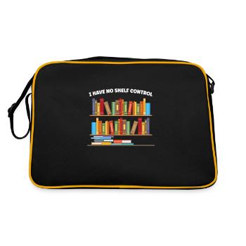 Library Librarian Libraries Gift - Retro Bag - black/gold - Back
