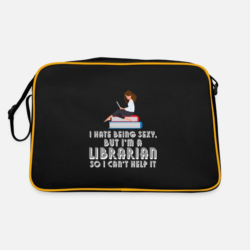 Bibliothèque Bibliothécaire Bibliothèques Cadeau Sac Retro
