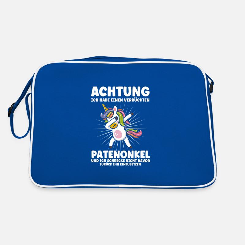 Patenkind Patenonkel Taufpate Geschenk Retro Tasche