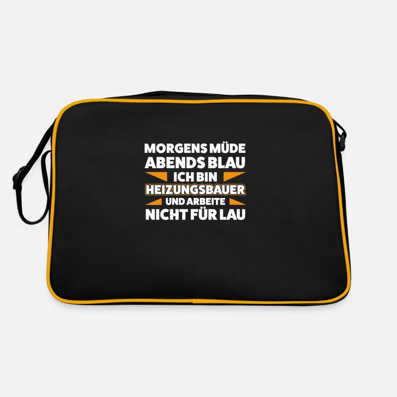Heizungsbauer Heizungsbau Heizung Geschenk Retro Tasche