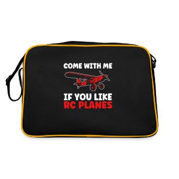 RC Avion RC Avion Cadeau - Sac Retro - noir/or - Dos