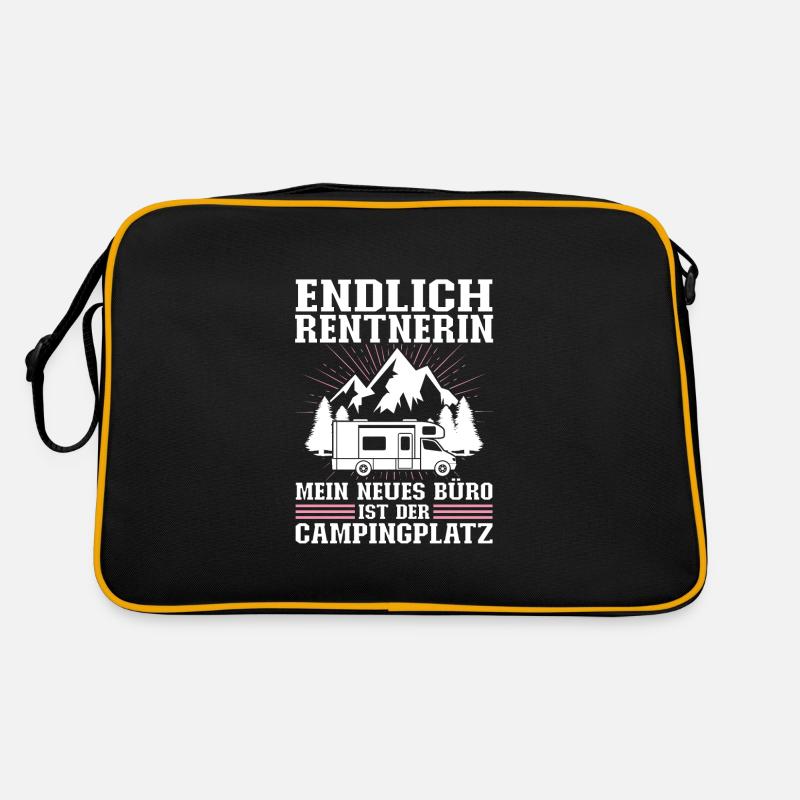 Rentnerin Campen Ruhestand Geschenk Retro Tasche