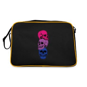 Bisexual skull Bisexual skull - Retro Bag - black/gold - Back