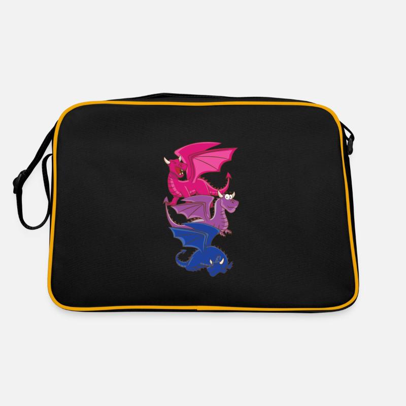 Bisexual Dragon Bisexual Retro Bag