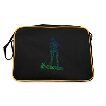 Femmes Sup Standup Paddle Hommes Standup Paddle - Sac Retro - noir/or - Dos