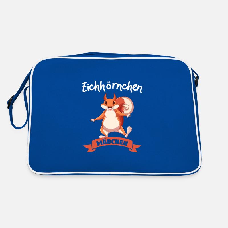 Eichhörnchen Mädchen Eichhörnchen Liebhaberin Retro Tasche