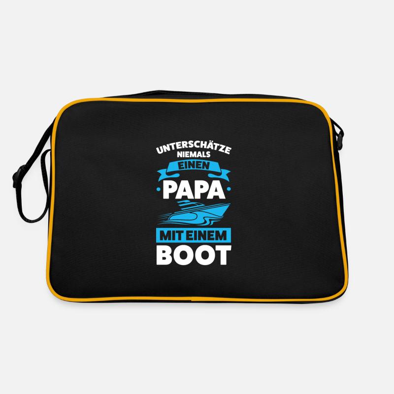 Boot Papa Segler Geschenk Retro Tasche