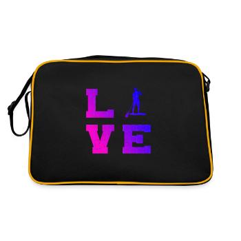 Women's Standup Paddleboard Standup Paddle Stand up - Retro Bag - black/gold - Back