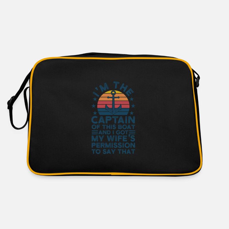 Captain Captains Boating Gift Retro Bag